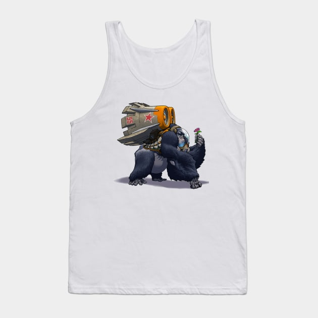 Jetpack Gorilla Tank Top by gregorytitus